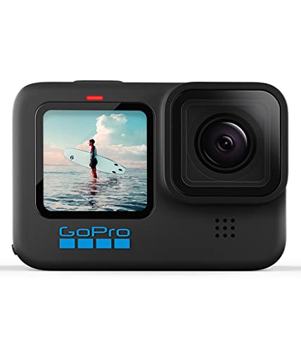 GoPro HERO10 Black - Action Camera impermeabile con LCD anteriore e schermi...