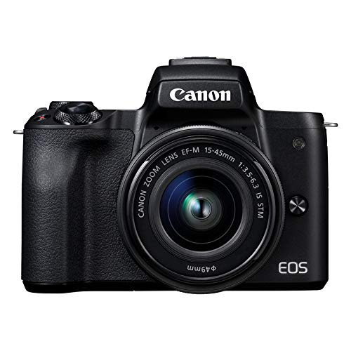 Canon Italia EOS M50 + EF-M Fotocamera Mirrorless, Nero, Lunghezza Focale 15-45...