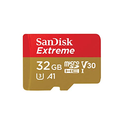 SanDisk Extreme Scheda di Memoria microSDHC da 32 GB e Adattatore SD con App...